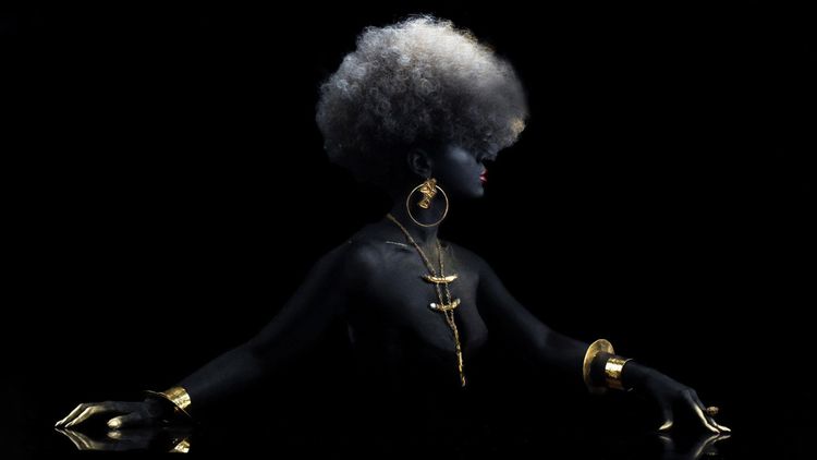 Installation view, Jewelry of the Afrofuture, Museum of Arts and Design