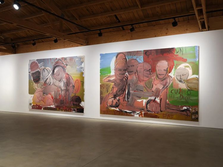 Installation view, CSSC, Coach Stage Stage Coach, A&E, Adolf/Adam & Eva/Eve, Samples, The Journal Gallery · 2026 (9)