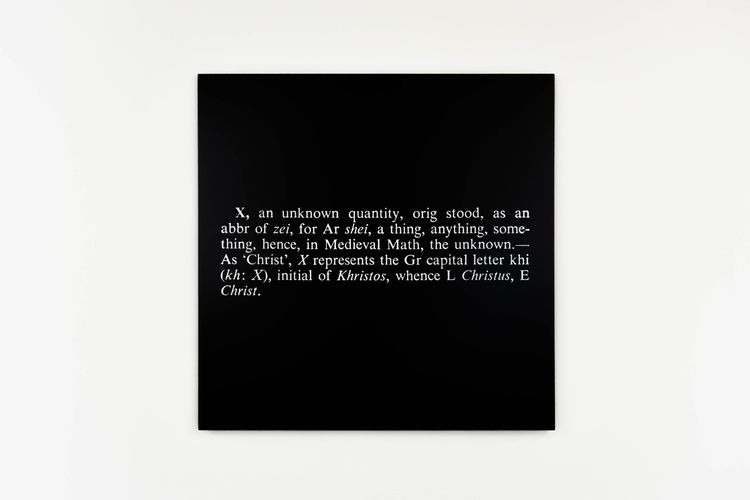 Installation view, Joseph Kosuth: I Shall Offer It To You As A Ready-Made Product, Castelli Gallery · 2026 (11)