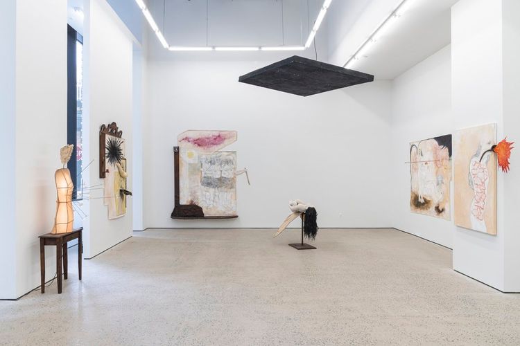 Installation view, Like a Horde of Living Beings, We Gradually Covered the Earth, Swivel · 2026 (3)