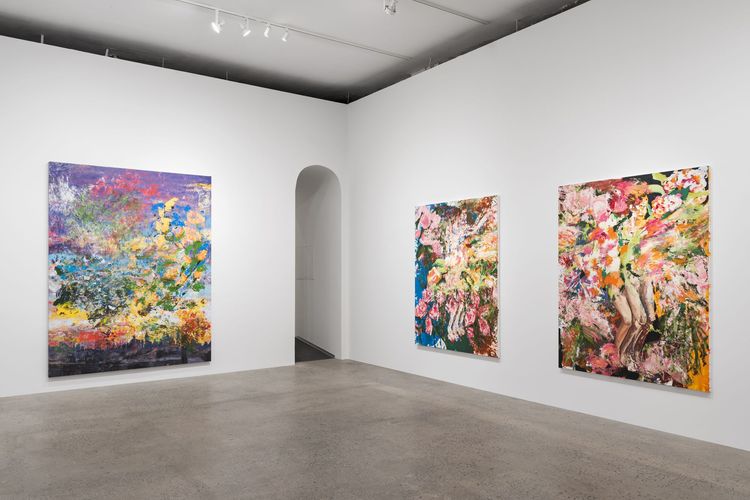 Installation view, Divorce Paintings, Company · 2025 (1)