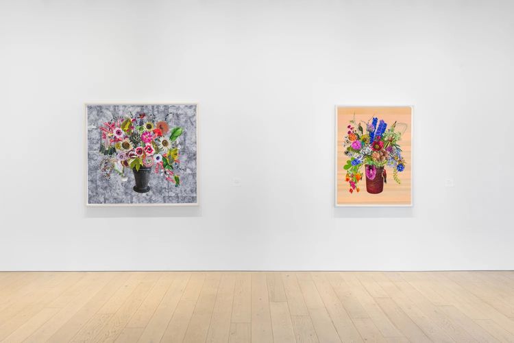 Installation view, Chocolate Cosmos, String of Pearls, Berggruen Gallery · 2025 (12)
