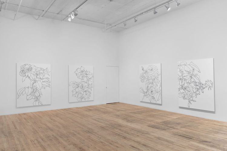 Installation view, Drawings and Paintings, Bortolami, 39 Walker · 2026 (3)