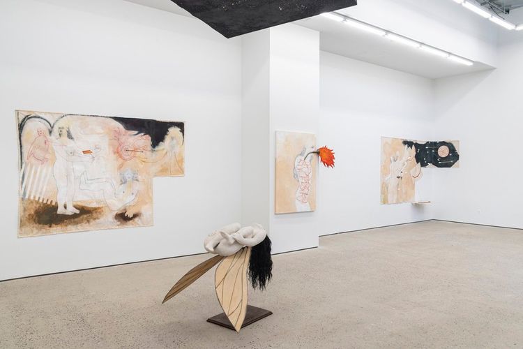 Installation view, Like a Horde of Living Beings, We Gradually Covered the Earth, Swivel · 2026 (2)