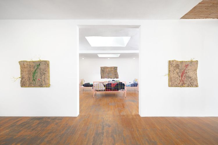 Installation view, Eddie Rodolfo Aparicio: Cortado, Commonwealth and Council · 2025 (2)