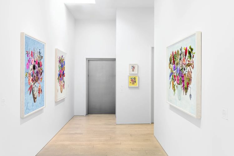 Installation view, Chocolate Cosmos, String of Pearls, Berggruen Gallery · 2025 (4)