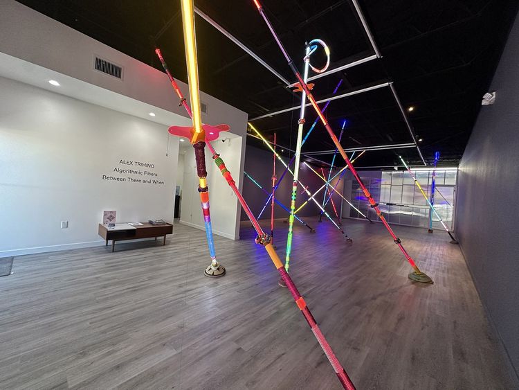 Installation view, Algorithmic Fibers - Between There and When, Diana Lowenstein Gallery · 2025 (2)