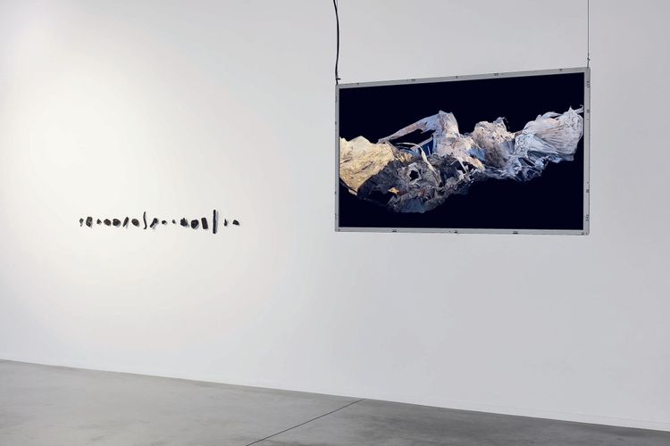 Installation view, Edith Dekyndt Notes on What is What, Marian Goodman, New York · 2026 (3)