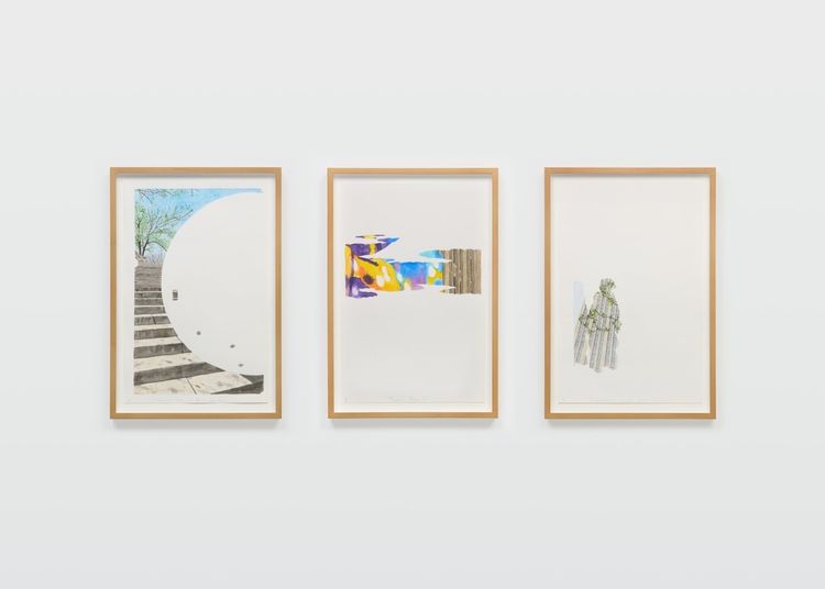 Installation view, 100 Famous Views of New York City (After Hiroshige), James Cohan, 52 Walker Street · 2025 (6)