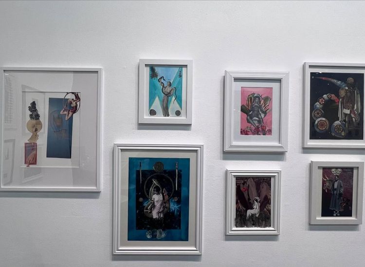 Installation view, 92 Tarot Collages and a Dollhouse, Walter Maciel Gallery · 2026 (8)