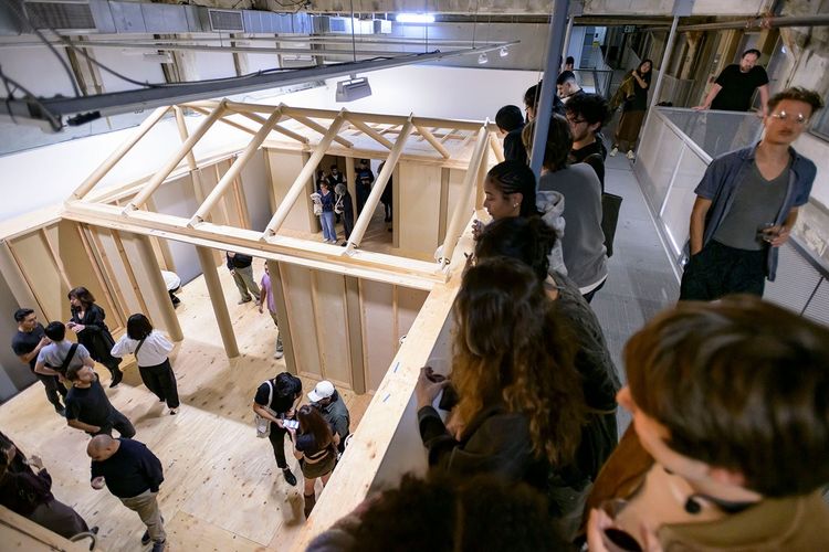Installation view, PAPER LOG HOUSE FOR LOS ANGELES, SCI-Arc Gallery · 2025 (6)