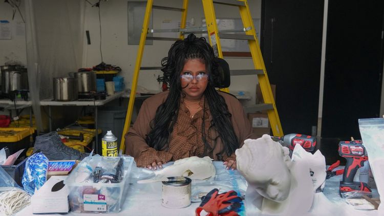 Installation view, What Does Webster’s Say About Soul?, Roberts Projects