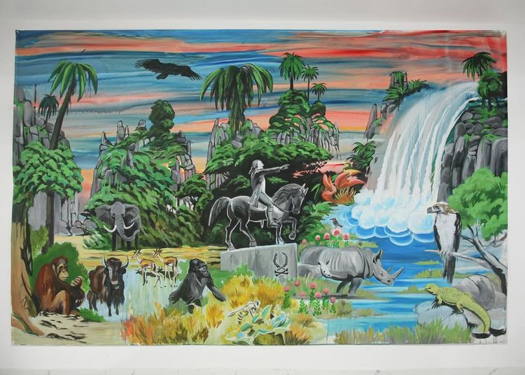 Installation view, Observe the Absurd Show, Sitting Room Gallery