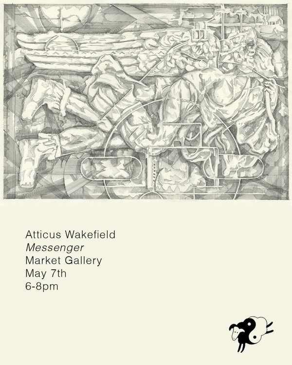 Installation view, Messenger, Market Gallery