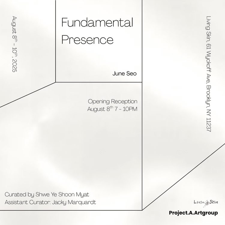 Installation view, Fundamental Presence, Living Skin