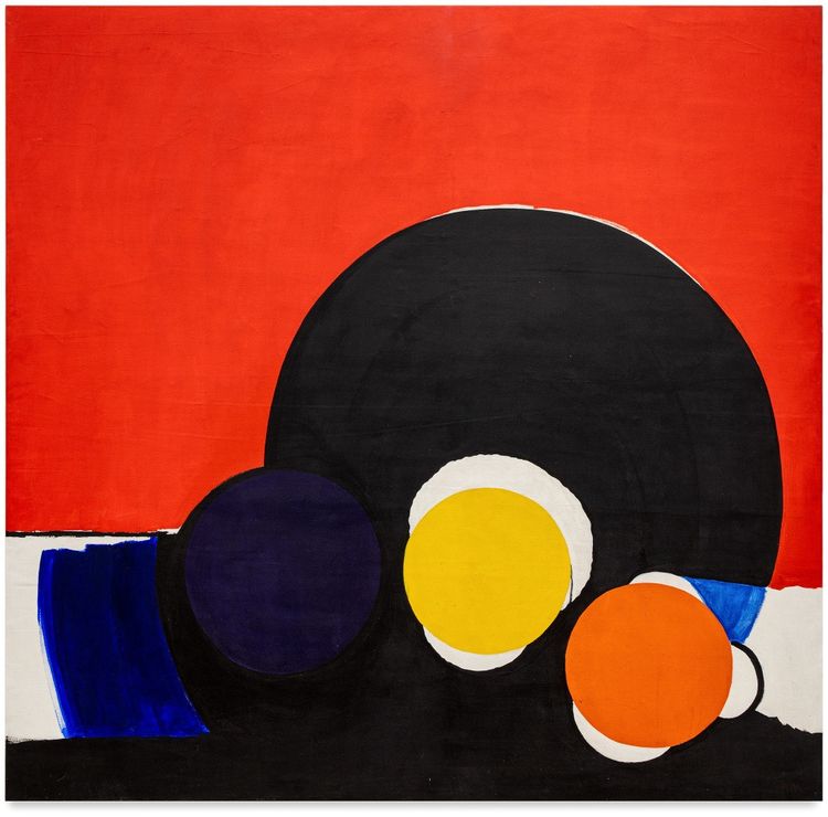 Installation view, In Two Parts—The Suomen Suo and Colorfield Series, Harper's, 512 W 22nd Street