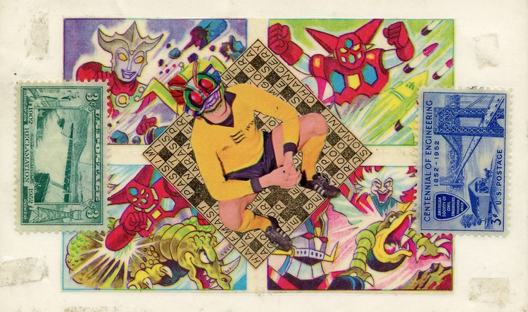 Installation view, Postcard Superhero and other Contemplations , Ki Smith