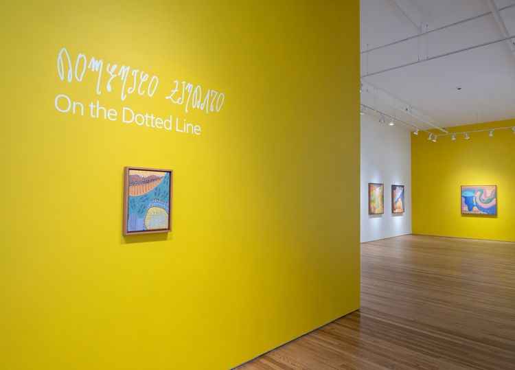 Installation view, On the Dotted Line, Andrew Edlin Gallery · 2025 (1)