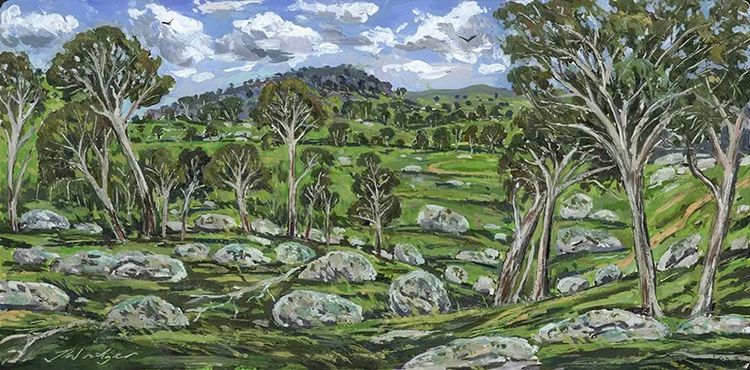 Installation view, Place: Landscape Paintings of Australia & Japan, Noho M55 Gallery · 2026 (8)