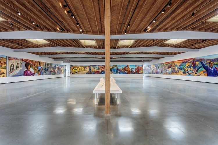 Installation view, Great Wall of Los Angeles: The 1970s- A Decade of Defiance and Dreams, Jeffrey Deitch, Orange Drive · 2026 (4)