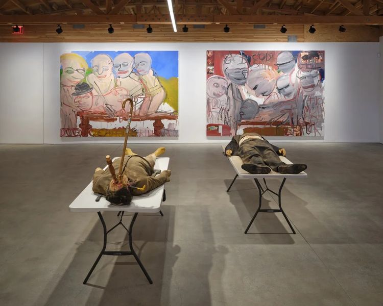 Installation view, CSSC, Coach Stage Stage Coach, A&E, Adolf/Adam & Eva/Eve, Samples, The Journal Gallery · 2026 (4)