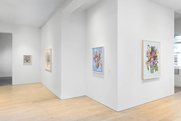 Installation view, Chocolate Cosmos, String of Pearls, Berggruen Gallery · 2025 (14)