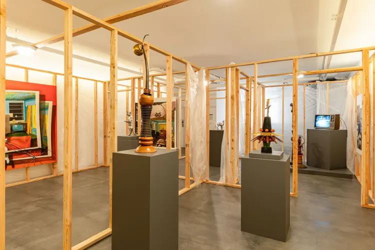 Installation view, If Wishes Were Horses, Beggars Would Ride, Anat Ebgi · 2025 (3)