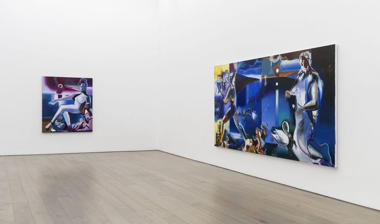 Installation view, Katherina Olschbaur: I Spend All Day Waiting for the Night, Perrotin · 2025 (1)