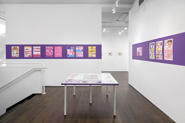 Installation view, Bobbie Cadet in the Court of the Ladybugs, White Columns
