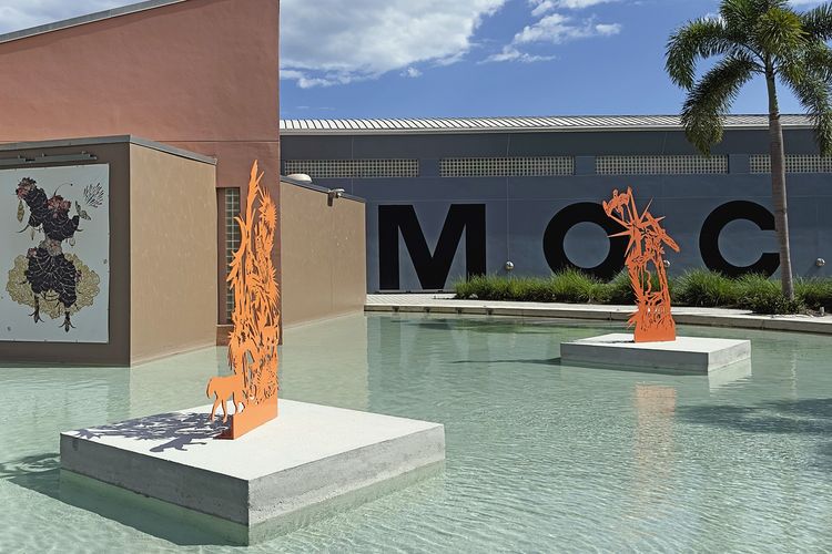 Installation view, Gateway (between the sun and moon), Museum of Contemporary Art North Miami