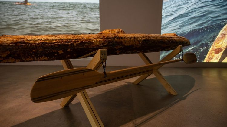 Installation view, Mushroom Boat, Fulcrum Arts · 2025 (1)