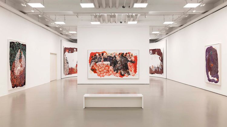 Installation view, Zvibereko zvemweya wangu, David Zwirner · 2025 (1)