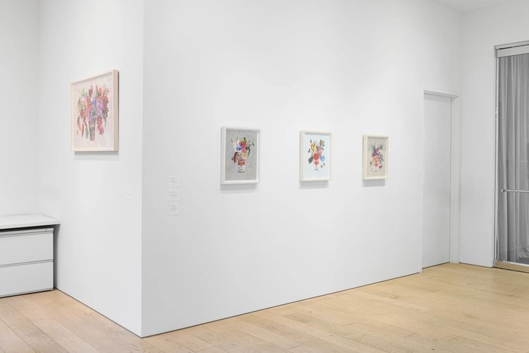 Installation view, Chocolate Cosmos, String of Pearls, Berggruen Gallery · 2025 (10)