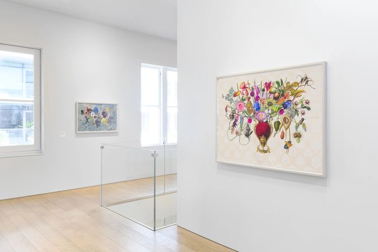 Installation view, Chocolate Cosmos, String of Pearls, Berggruen Gallery · 2025 (11)