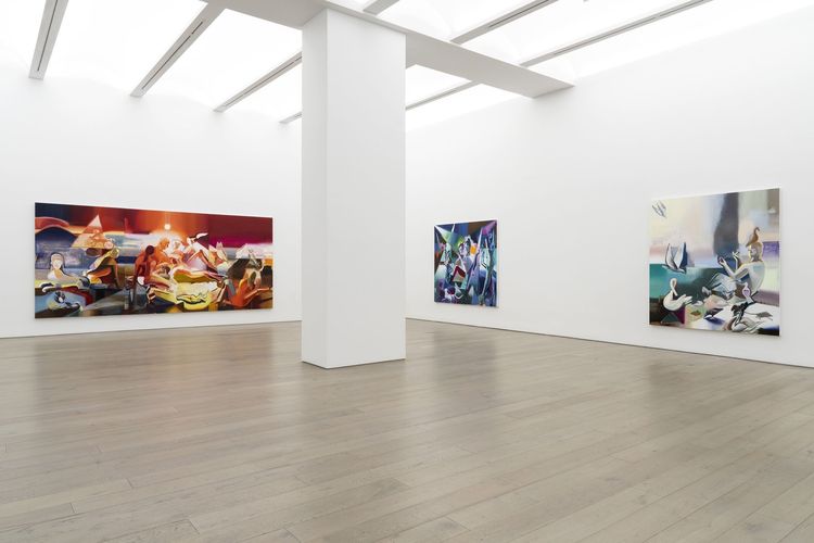 Installation view, Katherina Olschbaur: I Spend All Day Waiting for the Night, Perrotin · 2025 (2)