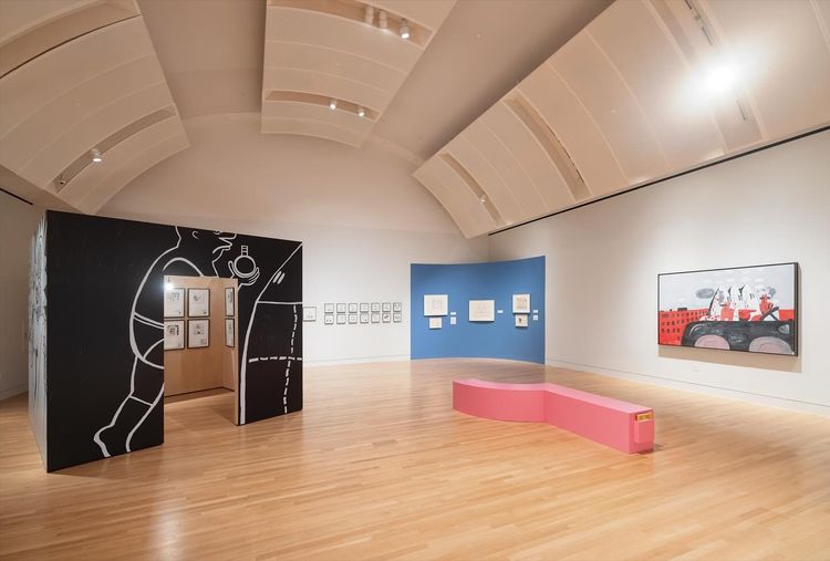 Installation view, Draw Them In, Paint Them Out: Trenton Doyle Hancock Confronts Philip Guston, Skirball Cultural Center · 2024 (3)