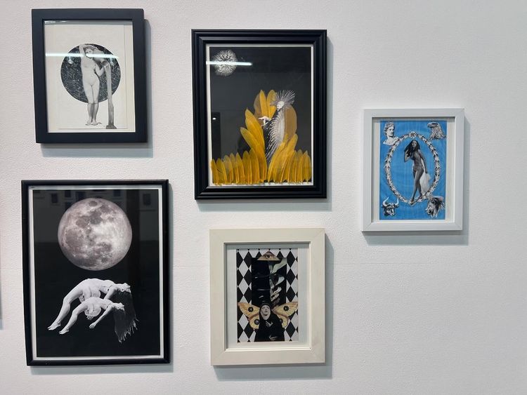 Installation view, 92 Tarot Collages and a Dollhouse, Walter Maciel Gallery · 2026 (7)