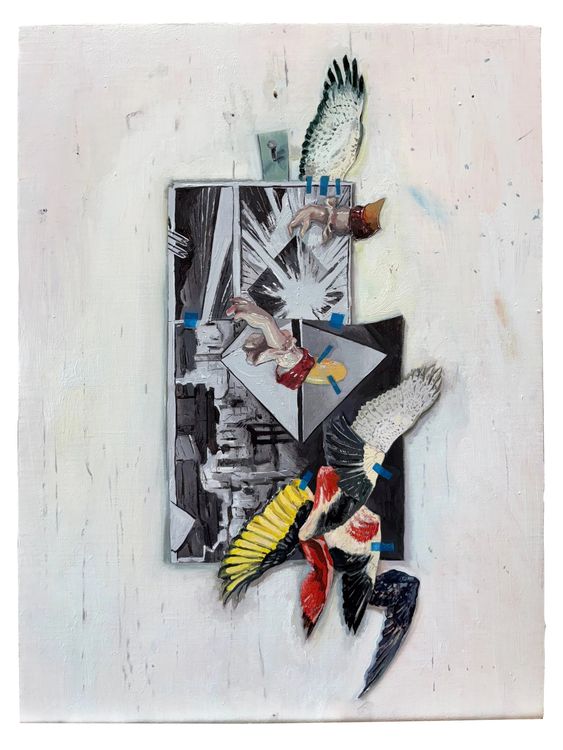Installation view, Flight Spiral, Auxier Kline