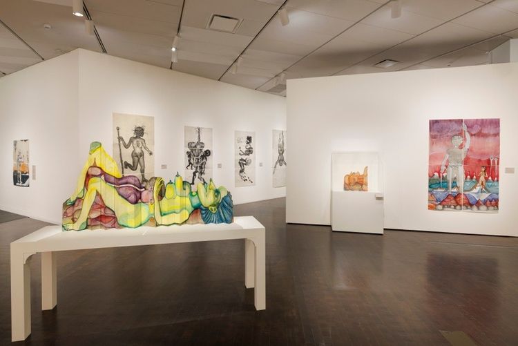 Installation view, The Awake Volcanoes, Institute of Contemporary Art · 2025 (1)