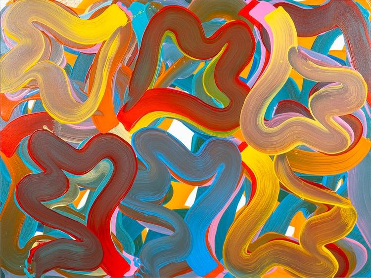 Installation view, MondoChromatic: New West Coast Colorways, Wessling Contemporary