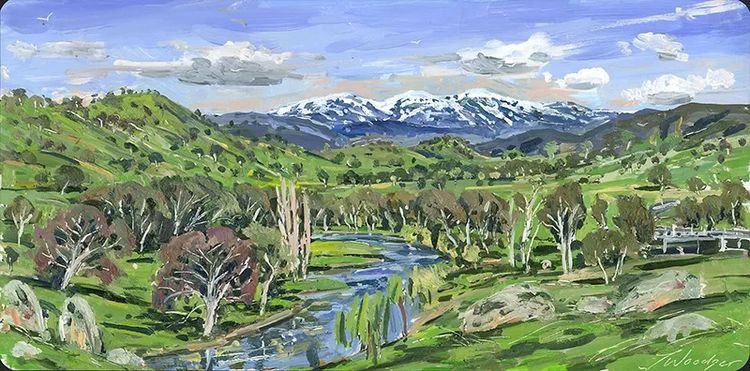 Installation view, Place: Landscape Paintings of Australia & Japan, Noho M55 Gallery