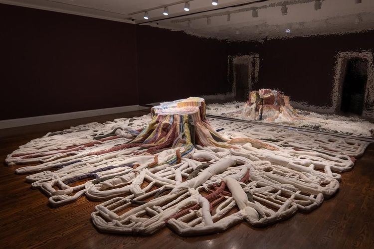 Installation view, Moved by Forces, Slag & RX