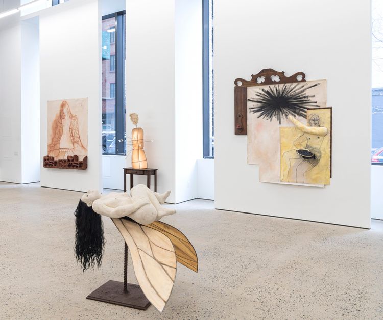 Installation view, Like a Horde of Living Beings, We Gradually Covered the Earth, Swivel · 2026 (4)