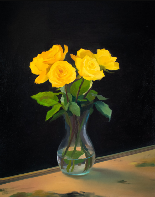 Installation view, Recent Flowers, Sargent's Daughters