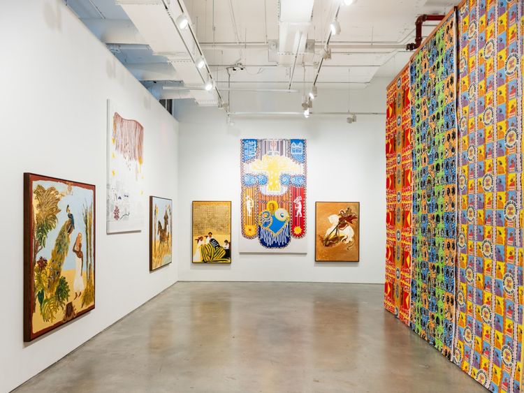 Installation view, Carnival, Struggle and Other Brazilian Stories, Nara Roesler · 2025 (12)