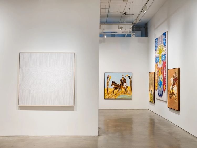 Installation view, Carnival, Struggle and Other Brazilian Stories, Nara Roesler · 2025 (13)