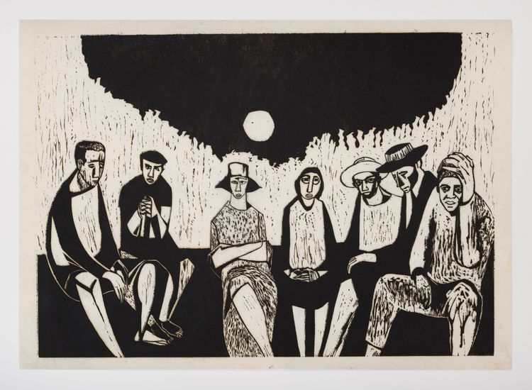 Installation view, The Work is Never Finished: Prints, Drawings, and Paintings, Louis Stern Fine Arts