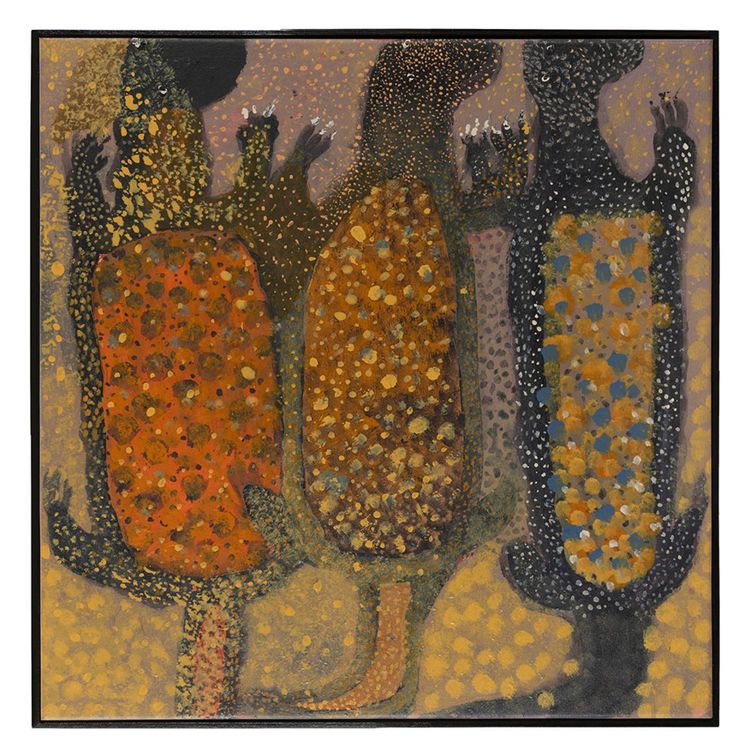 Installation view, Reggie Uluru, D'Lan Contemporary