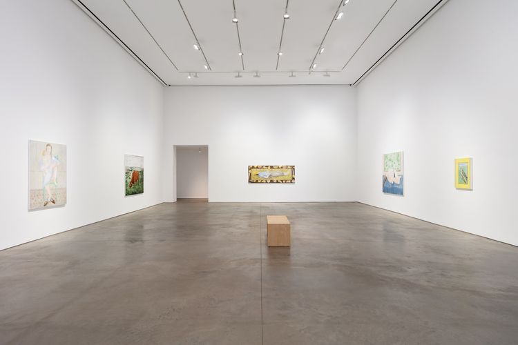 Installation view: Tanya Merrill, Land animal, house animal, 303 Gallery, New York, 2026. Photo: Morgan Waltz