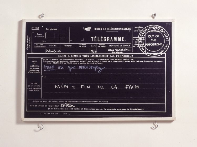 Installation view, Robert Filliou: Une histoire chuchotée de l'art, Peter Freeman, Inc. · 2026 (4)